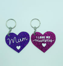 Load image into Gallery viewer, Heart shaped Keyrings
